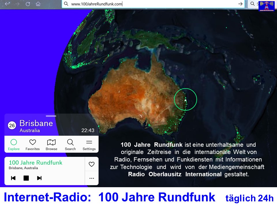 Internetradio 100 Jahre Rundfunk